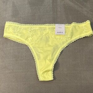 Auden Bright Yellow Lace Thong